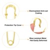 Unique Bargains Metal DIY Blankets Crafts Brooch Making Home Sewing Large Safety Pins 24 Pcs - 3 of 4