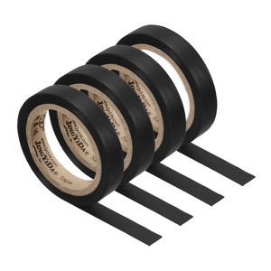 Unique Bargains PVC Thin Sticky Seal Tennis Badminton Racket Grip Finishing Tapes 26Ft 4 Pcs - 1 of 4