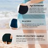 Calypsa Women's Plus Size Chlorine Resistant High Waisted Mini Swim Skirt With Shorts - 4 of 4