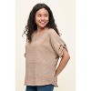 WEST K Women's Cora Dolman Sleeve Crochet-Inspired Blouse - 3 of 4