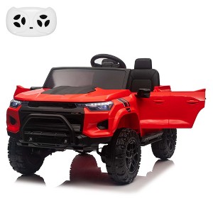 Jojoka 24V 2 Seater Ride On Truck Car Toy for Toddlers with Remote Control, Trunk, Handle, Battery Display, LED Lights, Music - 1 of 4