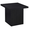 FONTOI End Table Modern Veneer Wood Accent Table Stylish Minimalist Furniture for Living Room and Bedroom, Mango color, 23.5"*23.5"*21.75" - 3 of 4