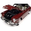 1950 Oldsmobile Rocket 88 Chariot Red w/Black Top & Red & White Interior "American Muscle" 1/18 Diecast Model Car by Auto World - 3 of 4