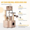 63" Multi-Functional Cat Tree with Litter Box - Includes Removable Washable Cushion, Scratching Posts & Toy Hanger - 2 of 4