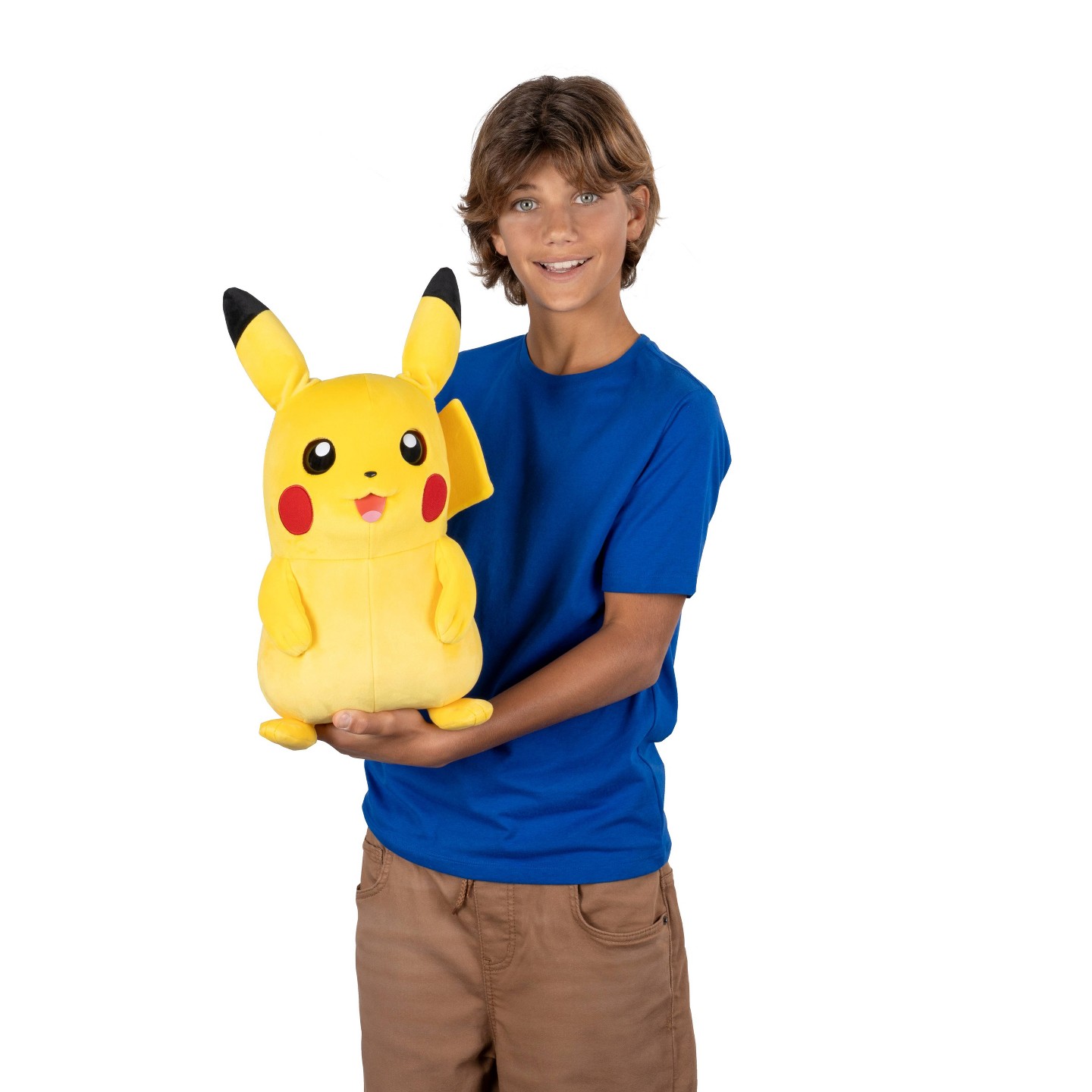 Детская мягкая игрушка Pokemon Pikachu Puppetronic by RealFX - 16" Interactive Plush with 120+ Animations of Movement, Lights, and Sounds — фото 2