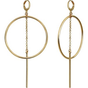 14K Gold/Silver Plated High Polish Earrings | Cute Aesthetic for Women - 1 of 4