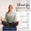 KWPZQEB Meditation Floor Pillow, Square Large Pillows Seating for Adults, Chenille Cushion for Tatami Living Room, Bedroom (20x20 Inch) - 4 of 4