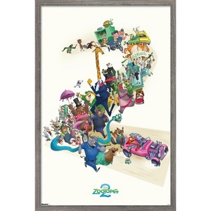 Trends International Disney Zootopia 2 (2025) - Group Framed Wall Poster Prints - 1 of 4
