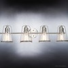 Urban Ambiance Luxury Coastal Bath Light 8.25''H x 33''W,  Brushed Nickel Finish,  Kempsey Collection, UHP4073 - 4 of 4