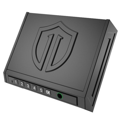 Portable Mini Gun Safes Anti-theft Fingerprint Quick Access Pistol Safe For Home Bedside Nightstand Car,14.2'' x 11.8'' x 4.1''(1.18*0.98*0.34ft)