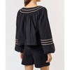 Women's Nolani Puff Sleeves Top - lalavon - 3 of 4