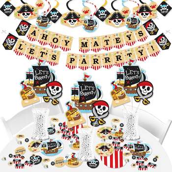 Big Dot Of Happiness Beware Of Pirates - Pirate Themed Party Bunting Banner  - Birthday Party Decorations : Target