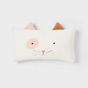 Cat Kids' Decorative Bed Pillow - Pillowfort™ - 1 of 4