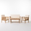 4pc Chat Set with Cushions brown/grey-Christopher Knight Home - 2 of 4