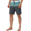 TATT 21 Men's Summer Beach Color Block Drawstring Waist Swim Board Shorts - 4 of 4