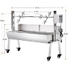 AMERLIFE Electric Rotisserie Grill Kit, 132 Lbs Capacity, Height-Adjustable Stainless Steel BBQ Roaster for Lamb Turkey Outdoor Camping - 2 of 4