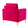 Set of 2 Iapygia Contemporary Tufted Wooden Upholstered Club Chair with Metal Legs for Bedroom Club Chair| ARTFUL LIVING DESIGN - 4 of 4