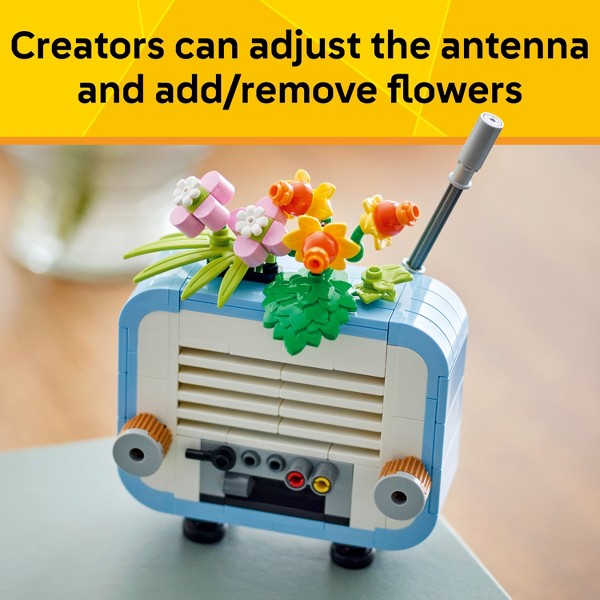 LEGO Creator 3 en 1 Tocadiscos con Flores, 3 Opciones de Construcción, Tocadiscos, Radio o Micrófono 31172 6