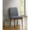 Simple Relax Set of 2 Dining Side Chairs in Natural Tone and Gray - 2 of 4