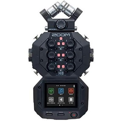 Zoom H8 12-Track Portable Recorder,  Stereo Microphones 6 Inputs, for Stereo/Multitrack Audio for Video, Podcasting, and Music.