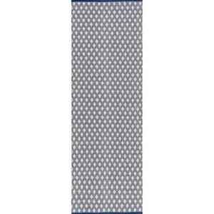 Home Conservatory Dainty Diamond Handwoven Cotton Indoor Area Rug - 1 of 4