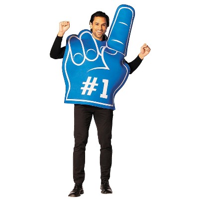 Rasta Imposta Adult General Sizing Team Spirit Foam Finger Tunic Halloween Costume Apparel Set - Blue One Size