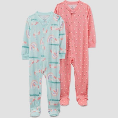 Carter's Just One You® Toddler Girls' 2pk Footed Pajama