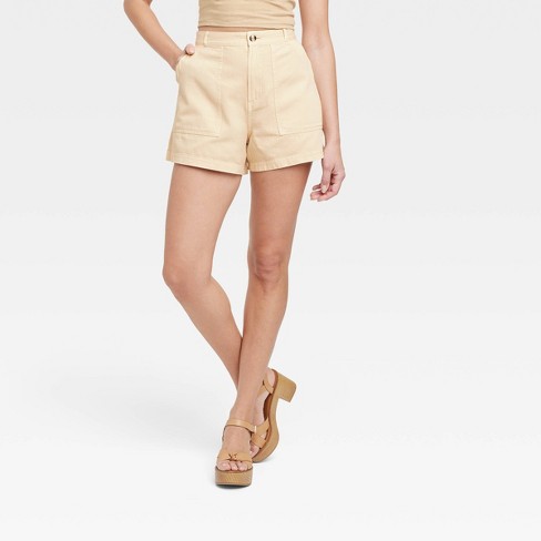 Tan high cheap waisted shorts