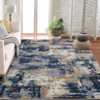 Area Rug Living Room Rug: Washable Modern Abstract Soft Thin Rug Indoor Floor No Slip Stain Resistant Carpet for Bedroom - 2 of 4