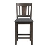 Carter Counter Height Side Chair Set Graphite Gray - Picket House Furnishings: Upholstered, Wood Frame, Set of 2 - 3 of 4