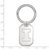 Black Bow Jewelry Sterling Silver Illinois Fighting Illini NCAA Key Chain - 2 of 3