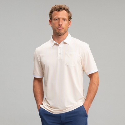 Richer Poorer Men's Short Sleeve Pique Pocket Polo Shirt