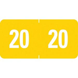 Smead Year Labels ETS20 Color-coded 1"x1/2" 250/PK YW 67920 - 1 of 3