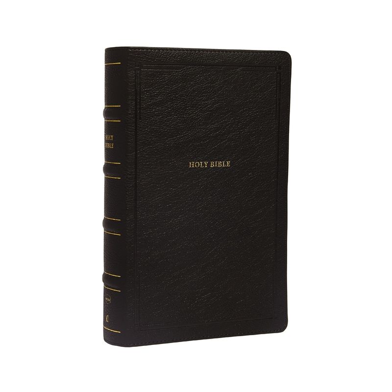 Nkjv, Reference Bible, Personal Size Large Print, Leathersoft, Black, Red Letter Edition, Comfort Print - by  Thomas Nelson (Leather Bound), 1 of 2