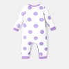 Disney Mickey and Friends Minnie Mouse Baby Girl Character & Polka Dots Print Jumpsuit/Romper - 2 of 4