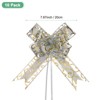 Unique Bargains Plastic Durable Glossy Multipurpose Ribbon Large Pull Bows 10 Pcs - 3 of 4
