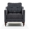 Vynxaria Comfy Chenille Chair with USB Port & Ergonomic Design for Living Room - 2 of 4