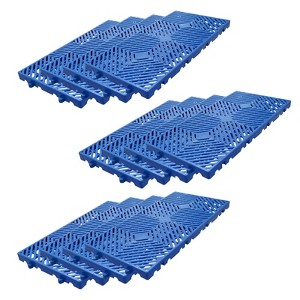 Plastic Pallet, 6/12pcs Lightweight HDPE Floor Pallets for Restaurant Kitchens Shops Supermarket Basement Storage Warehouse - 1 of 4