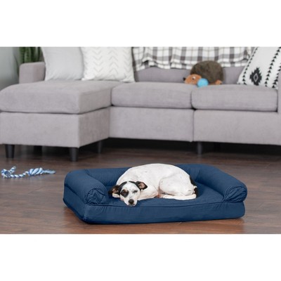 Medium Navy Orthopedic Quilted Foam Pet Sofa Bed