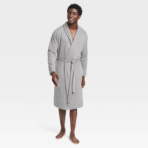 Men's Knit Robe - Goodfellow & Co™ Gray L/XL