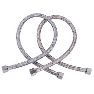 WOWOW 3/8 in. Compression x 3/8 in. Compression x in. Braided nylon Faucet Connector - 1 of 4