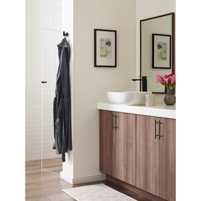 Matte Black Modern Minimalist Single Prong Robe Hook