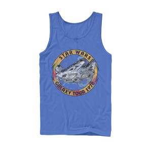 Men's Star Wars: The Rise of Skywalker Vintage Galaxy Tour Tank Top - 1 of 3