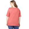 Woman Within Women's Plus Size Perfect Elbow-Sleeve Square-Neck Tee - 3 of 4
