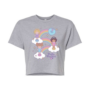 Women's - Polly Pocket - Polly Pocket And Friends Rainbows Cropped Graphic T-Shirt - 1 of 4