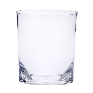 FONTOI Set of 4 DOF 12oz Oval Halo Tritan Glasses Drinking, BPA Free Cocktail Glasses, Drinkware Set, Plastic Water Tumblers - 1 of 4