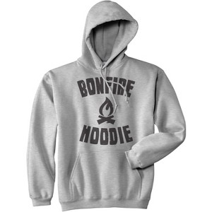 Bonfire Hoodie Funny Camping Outdoor Summer Vacation Adult Sweater Hoodie - Crazy Dog Hoodie - 1 of 4