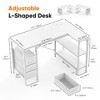 Lyngins L-Shaped Gaming Desk with Power Outlets, Ergonomic Office Desk & Computer Desk, 3 Drawers Corner Desk for Home Office/Multi-Monitor Setups - 2 of 2