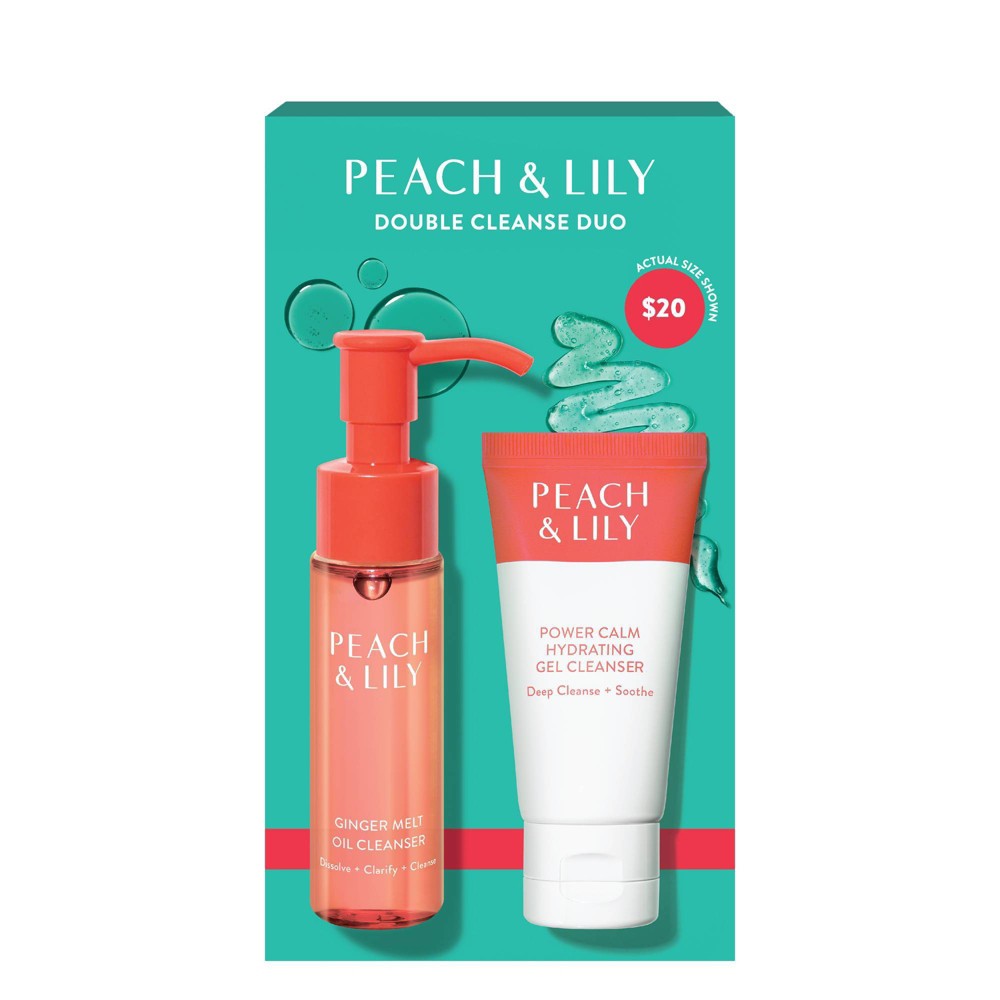Photos - Beauty Salon Equipment Peach & Lily Double Cleanse Skincare Set - 0.67 fl oz/2pc - Ulta Beauty