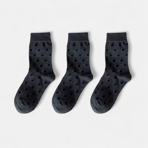 Anna-Kaci Women's 3-Pack Crew Socks with Allover Print Design Soft Stretch Knit for Everyday Comfort - 1 of 2